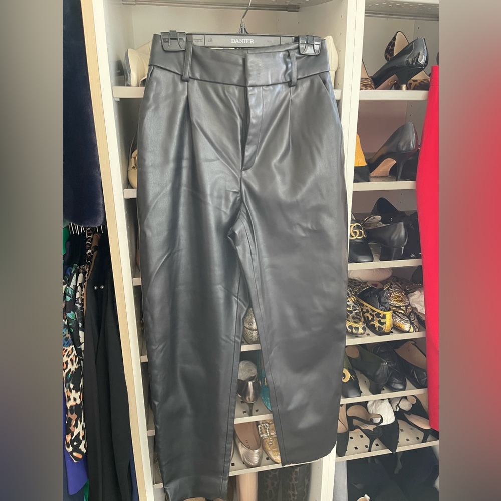 Zara 90’s style Faux leather Pants